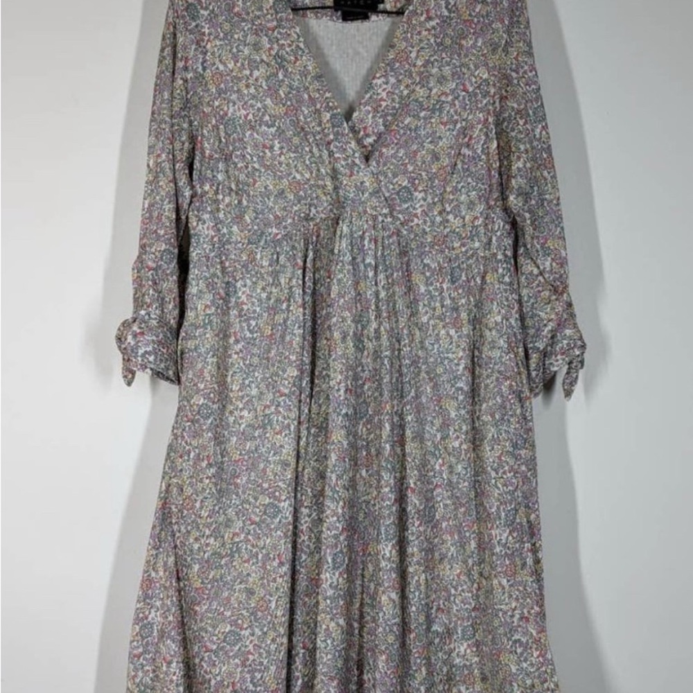 Hatch Jami Dress Lavender Garden Floral Maternity V-Neck Dress